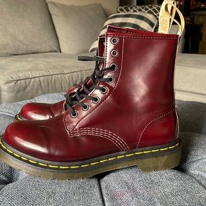 Doc Martens Vegan Cherry Red